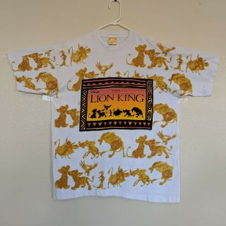 Vintage Disney The Lion King T - Shirt Hakuna Matata Simba White Movie Osfa