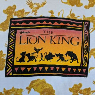 Vintage Disney The Lion King T - Shirt Hakuna Matata Simba White Movie OSFA 2