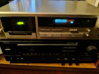 Denon Dr - M11 Vintage Audio Stereo Silver Cassette Tape Deck