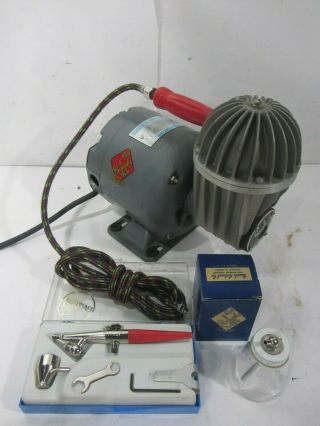 Vintage 1/4 Hp Paasche Profit Air Compressor,  Type H Airbrush Painter