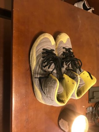 Men ' s size 9 Rare Yellow Nike Inflicts Wrestling Shoes 2