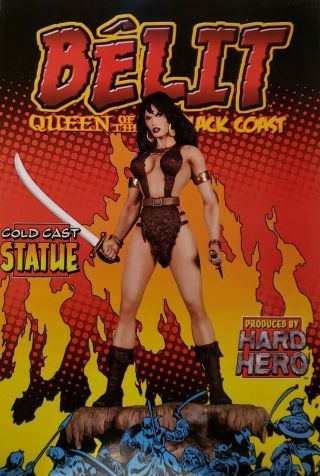 2009 Conan Marvel Hard Hero Belit Artist Proof 13 " Statue Mib Limited 100 Rare