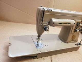VINTAGE 1950 ' S SINGER 301A SEWING MACHINE WITH PEDAL,  CASE,  AND (( 2