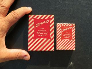 RARE NOS Vintage 1950 ZIPPO Lighter in EXTREMELY RARE Small Box COMPLETE MIB 4