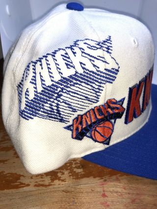 Vintage Sports Specialties NBA York Knicks Hat Cap SnapBack Blue White 3