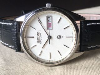 Vintage SEIKO Quartz Watch/ KING TWIN QUARTZ 9923 - 7020 SS 1979 4