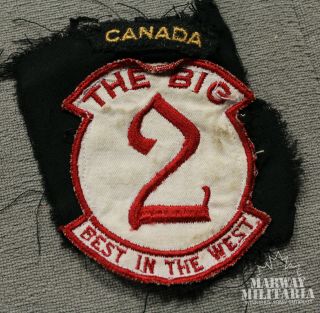 Caf Rcaf Airforce Big 2 " Best In The West " Jacket Crest / Patch (17797)