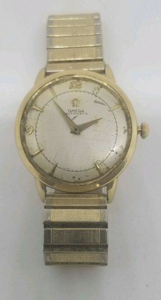 Omega Vintage 14K gold CAL.  351 Automatic Men ' s Watch 2