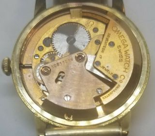 Omega Vintage 14K gold CAL.  351 Automatic Men ' s Watch 4