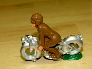 VINTAGE BARCLAY MANOIL LEAD TOY SOLDIER ON MOTORCYCLE 4