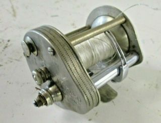 Vintage Horton Mfg Co Meek No 30 Level - Wind Fishing Reel German Silver Parts&rep