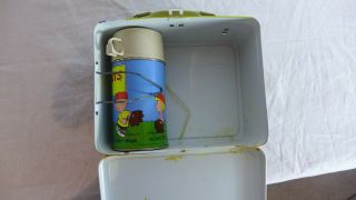 Vintage 1959 Peanuts Metal Lunchbox with Thermos Snoopy Collectible RUSTED 6