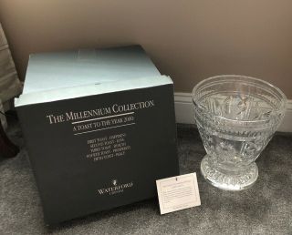 Waterford Crystal Millennium Champagne Bucket 5 Toasts Vintage