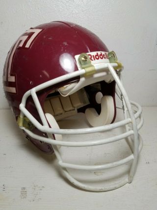 Riddell Full Face Cage Af2 Nfl Football Helmet.  Size 7 1/4 Vintage 1980 
