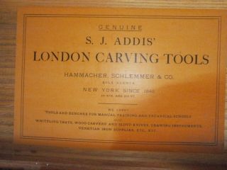 VINTAGE ADDIS WOOD CARVING SET 3