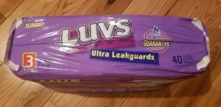 Vintage Luvs Ultra Leakguards Barney Themed Diapers Size 3 - 40 Count 4