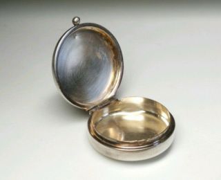 Antique Vintage Marked Italy Tiffany Sterling Silver Pill Box