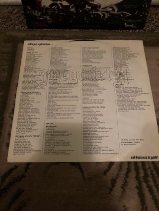 Vtg 1985 Megadeth - Killing is My Business Combat MX 8015 Vinyl 12  Lp Record 6