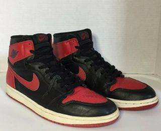 Nike Air Jordan 1 Retro 1994 Black Red Bred Vintage Size 11