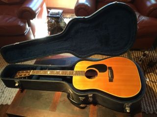 Vintage Yamaki 140 Acoustic Guitar W Hard Shell Case