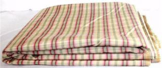 Vintage Lee Joffa Silk Edgartown Plaid Ruby Lt Upholstery Drapery Fabric 4.  91 Yd