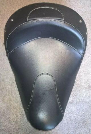 Indian Motorcycles Solo Seat Black Leather Studded Dark Horse Vintage Touring