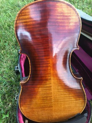 Vintage Joseph Guarnerius Fecit Cremonae Anno 17 IHS Violin,  Bow And Case 3