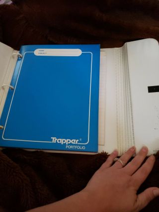 Vintage 1980s Dark Green Mead Trapper Keeper Folder Binder.  Very 3