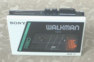 Vintage Sony Wm - 11 Stereo Cassette Player Walkman Japan Fine