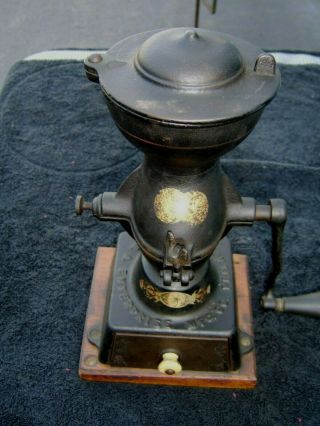 Vintage Cast Iron Coffee Grinder Enterprise No.  1 W/decals Very Good