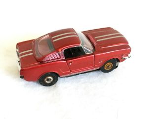 Rare 1960 ' s Aurora T - Jet Custom Mustang Fastback Candy Red Slot Car 8