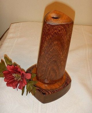Vintage RoseWood Turning Oil Cell Kaleidoscope - Signed by Artist Paretti 4
