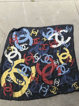 Chanel Vintage Silk Scarf