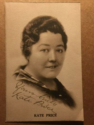 Kate Price Very Rare Early Vintage Autographed Photo Cohens Kellys D.  43