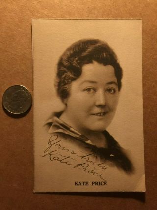 Kate Price Very Rare Early Vintage Autographed Photo Cohens Kellys d.  43 2
