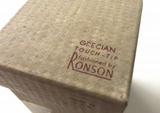 Ronson Touch Tip Lighter - GRECIAN - Post - War - - Very Rare 9
