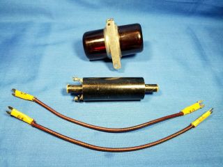 Vintage 1946 OK Twin 120 Model Spark Ignition CL/UC Engine w/ Tank & Ign Accs 7