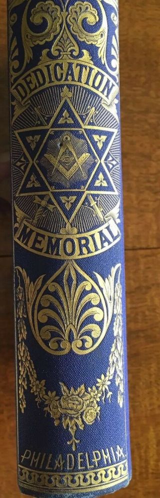 Vintage Masonic Philadelphia Dedication Memorial 1875 Temple 973 Of 1000