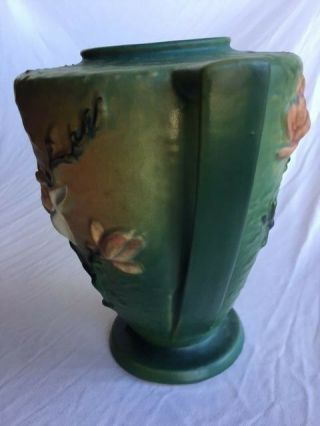 Roseville pottery MAGNOLIA vase 94 - 9 9.  24 x 9.  75 vintage 3