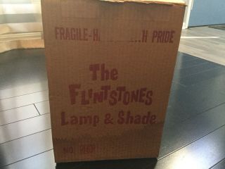 Rare Fred Flintstones Lamp /shade Never Removed From Box Old Store Stock