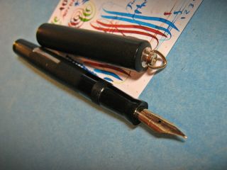 Wahl Pen Very Flex 14k Gold Nib Fountain Pen Vtg 1920s Eversharp Bchr Ringtop