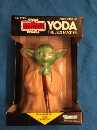 Vintage Star Wars Empire Strikes Back Yoda Fortune Teller Misb 1981