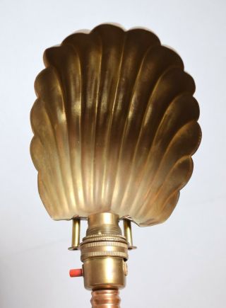 A REALLY VINTAGE GEC G.  E.  C BRASS SHELL ANGLEPOISE DESK LAMP 4