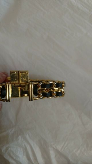 vintage iconic CHANEL 1987 ladies gold plated quartz watch - order 45001 10