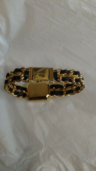 vintage iconic CHANEL 1987 ladies gold plated quartz watch - order 45001 12
