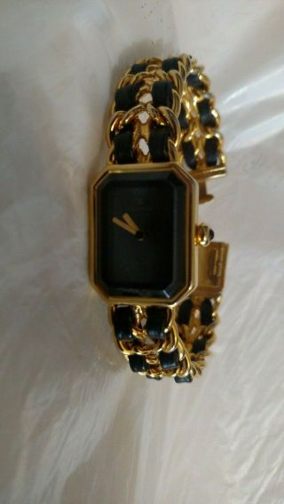 vintage iconic CHANEL 1987 ladies gold plated quartz watch - order 45001 3