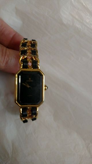 vintage iconic CHANEL 1987 ladies gold plated quartz watch - order 45001 4