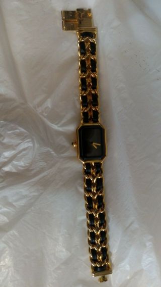 vintage iconic CHANEL 1987 ladies gold plated quartz watch - order 45001 5