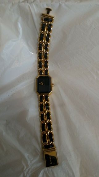 vintage iconic CHANEL 1987 ladies gold plated quartz watch - order 45001 6