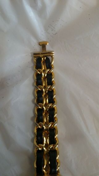 vintage iconic CHANEL 1987 ladies gold plated quartz watch - order 45001 9